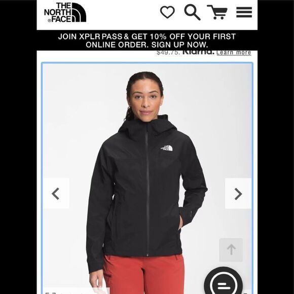 The North Face West Basin Waterproof Hyvent Hooded Jacket TNF Black M - Picture 3 of 16